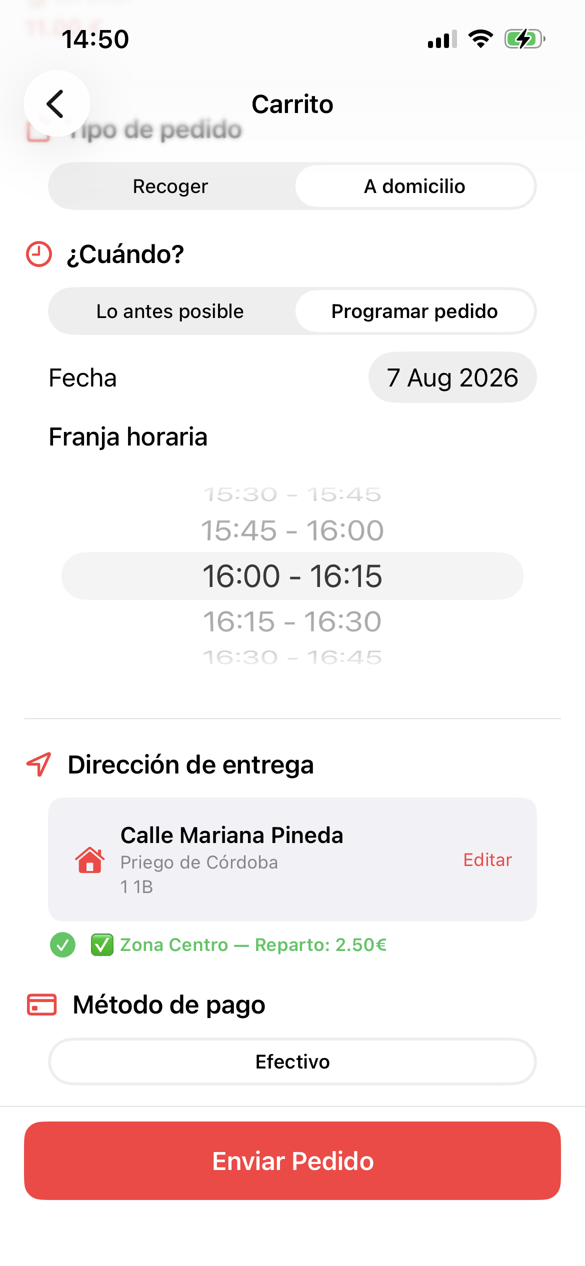 Confirmar pedido