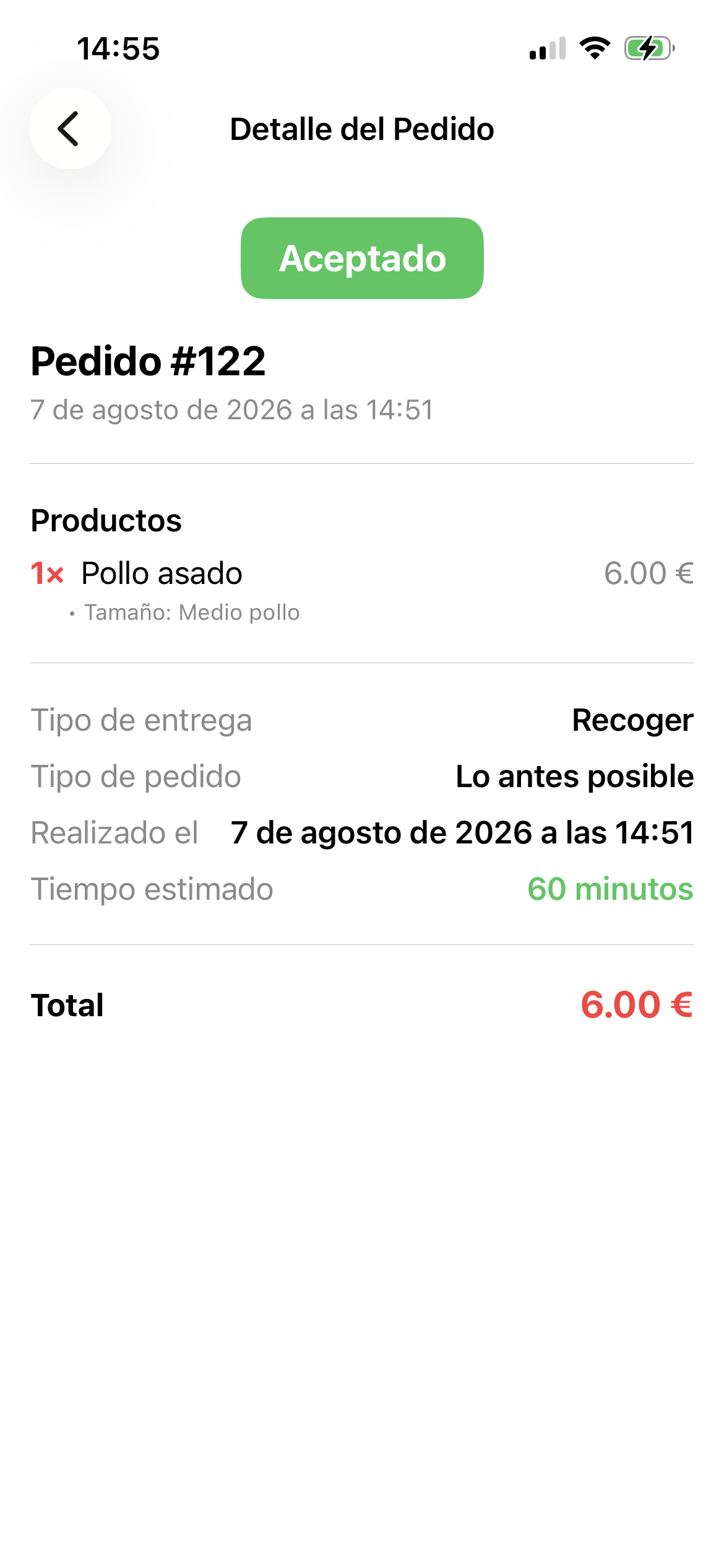 Confirmar pedido 2