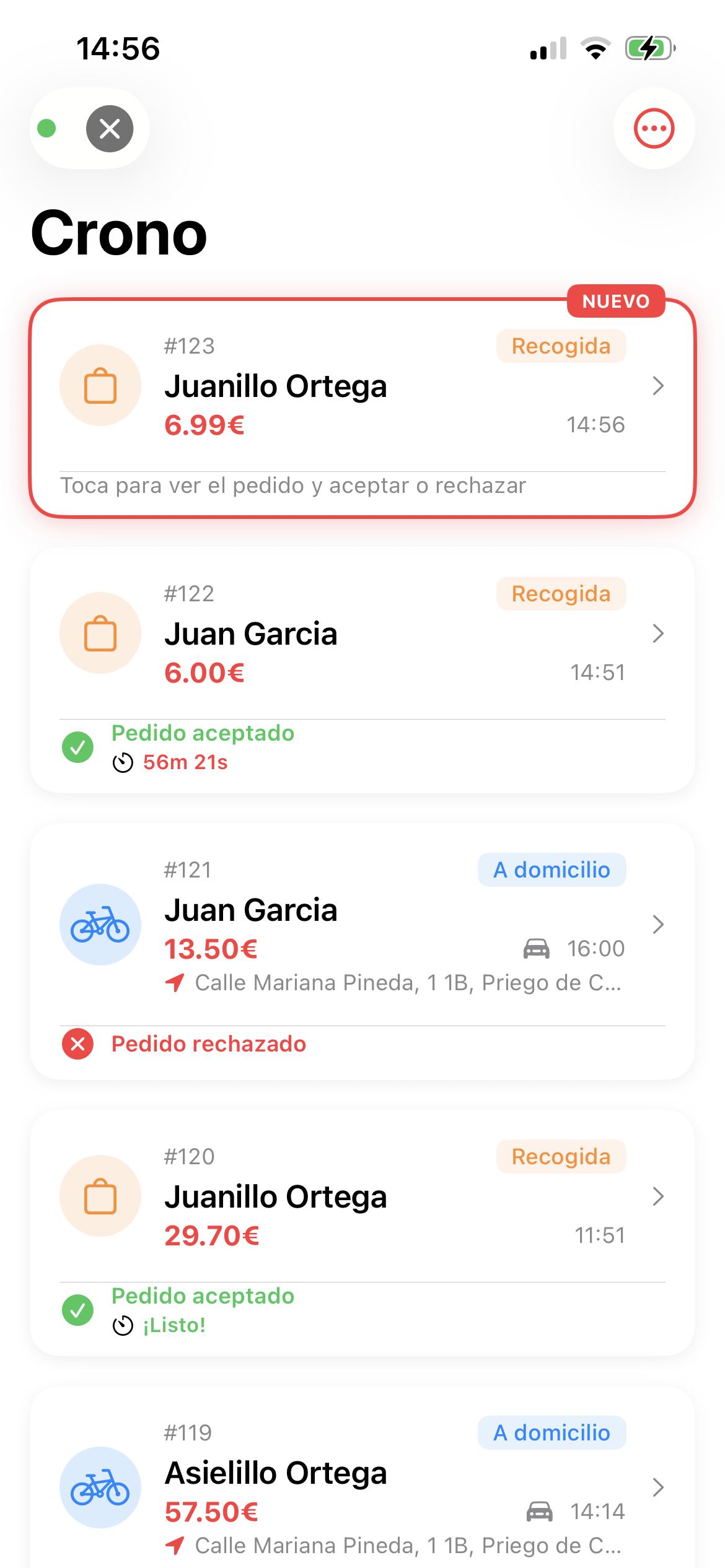 Confirma pedido