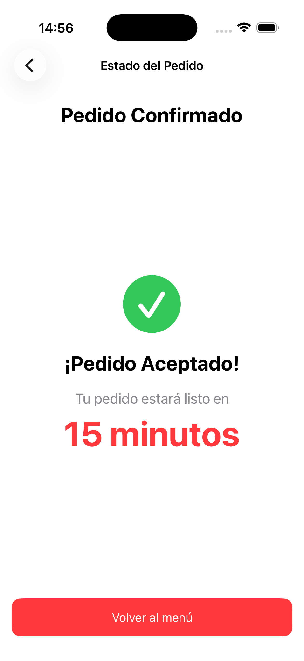Pedido confirmado